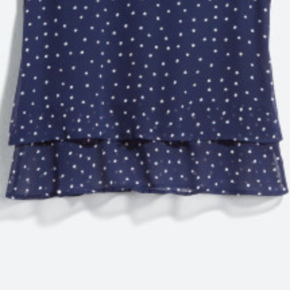 Camero Flutter Sleeve Ploka-dot Blouse - Picture 5 of 5